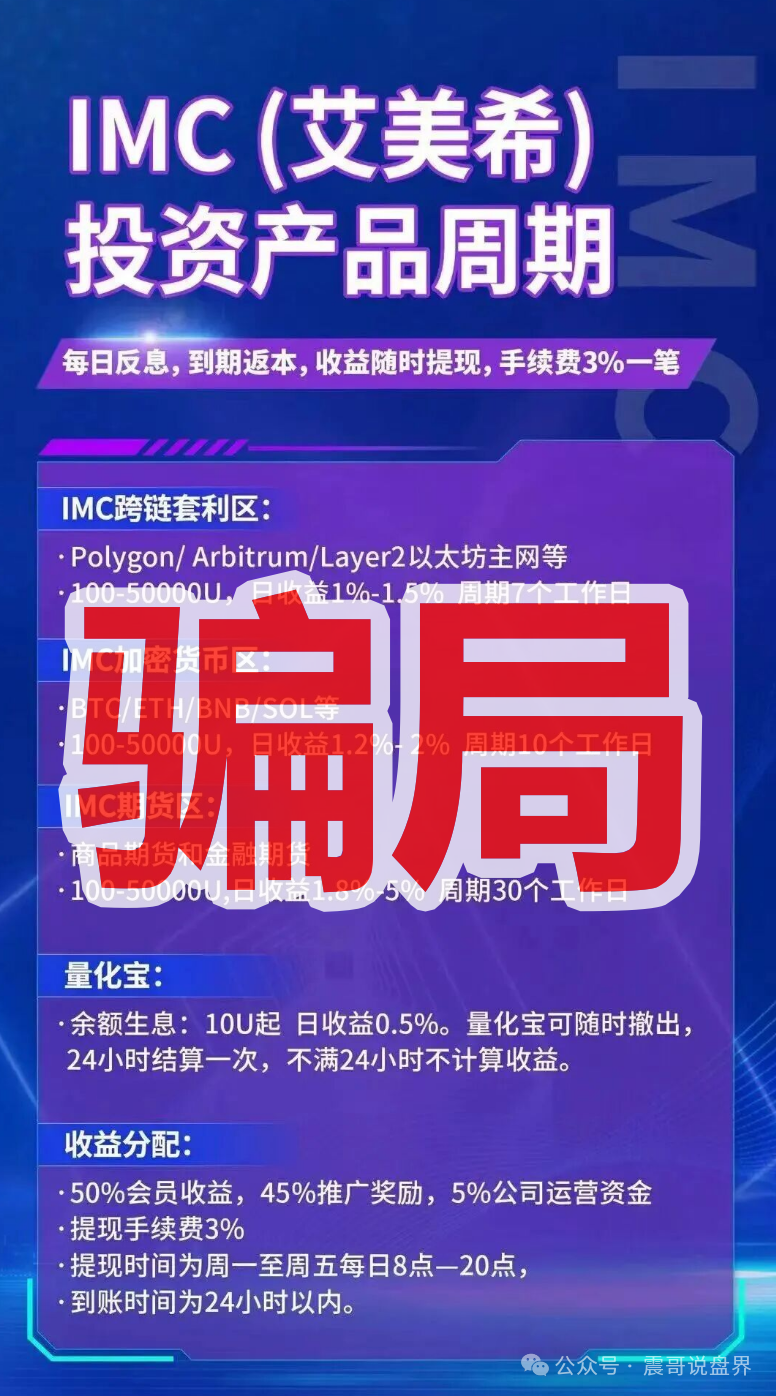 震哥聊IMC艾美希:当心这个短命资金盘!(2) 震哥聊IMC艾美希:当心这个短命资金盘!(2)