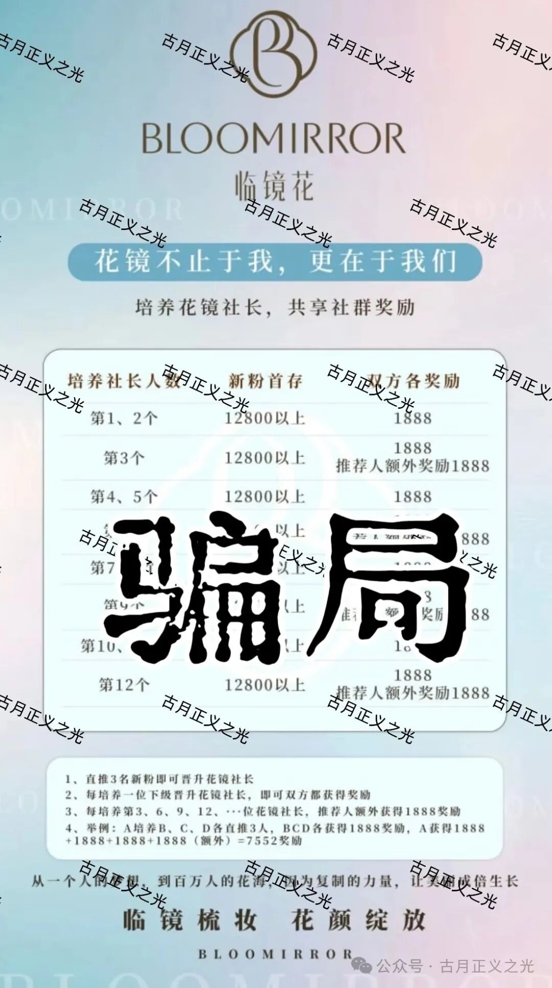 临镜花化妆品外衣下的资金盘骗局，佛山会员众多，“保诚码险”骗子搞的平移