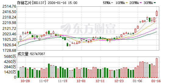 存储芯片又火了！龙头20CM涨停 2026上半年持续涨价？
