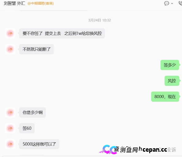 偷改风控参数?账户瞬间爆仓亏损近万美金!“CWG”平台遭实名投诉(5) 偷改风控参数?账户瞬间爆仓亏损近万美金!“CWG”平台遭实名投诉(5)