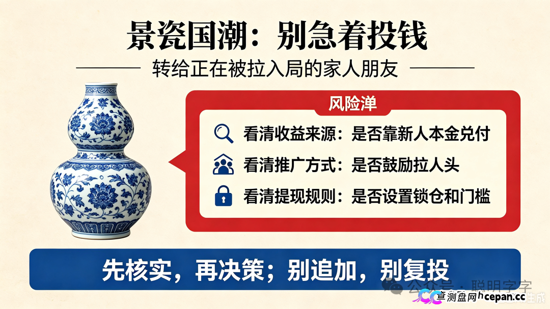 深扒|从“日入几百”到“归零”——“景瓷国潮”的提现规则,就是操盘手跑路前的过滤网(1) 深扒|从“日入几百”到“归零”——“景瓷国潮”的提现规则,就是操盘手跑路前的过滤网(1)
