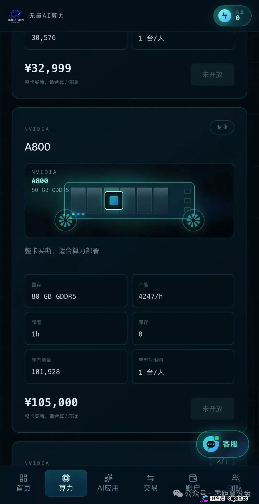 紧急预警|“无量AI算力”:A800标价10万5,库存0,未开放——你买的不是显卡,是APP里的一串数字(2) 紧急预警|“无量AI算力”:A800标价10万5,库存0,未开放——你买的不是显卡,是APP里的一串数字(2)