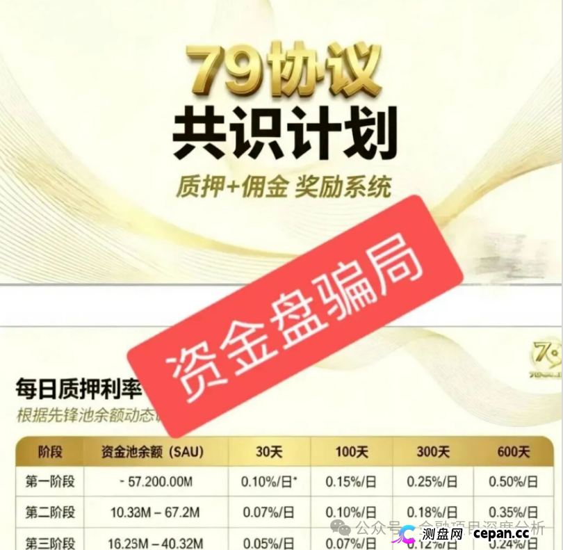 紧急预警！79AU底牌曝光：顶着“DeFi四池联动”的头衔，干着14级拉人头分赃的传销勾当！
