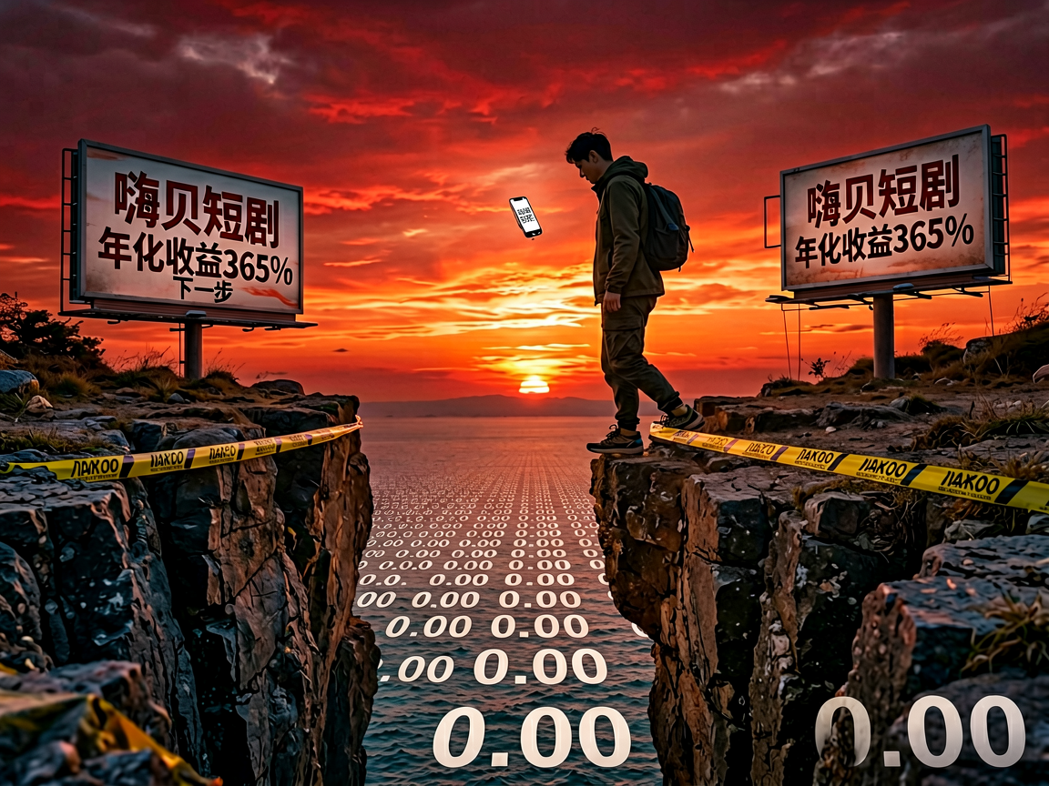 嗨贝短剧：披着短剧外衣的资金盘，8月28日已被多名博主定性为随时跑路的高危骗局(1)